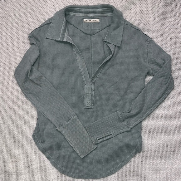 🌟FINAL PRICE DROP 🌟 Free People Thermal Sage Green XS - Picture 3 of 6